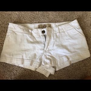 White short chino shorts
